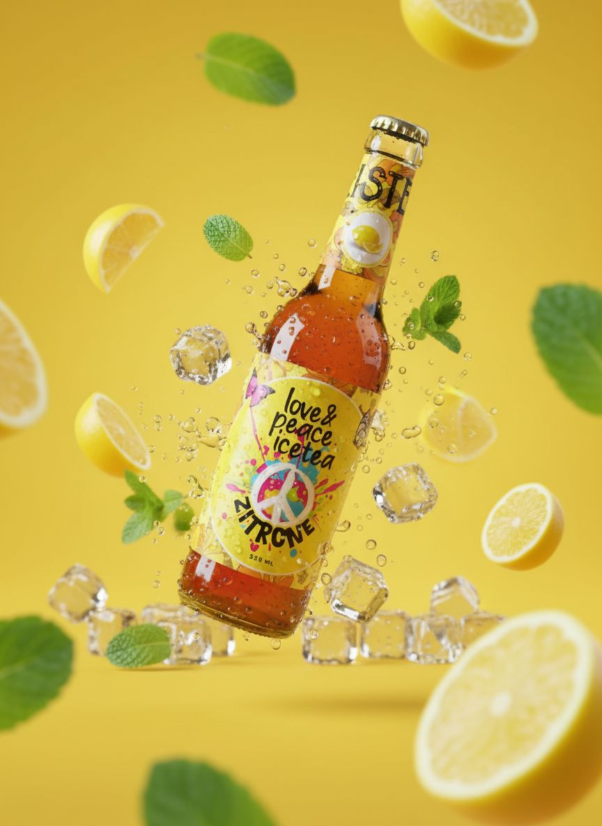 6er-Pack Love and Peace Eistee Zitrone