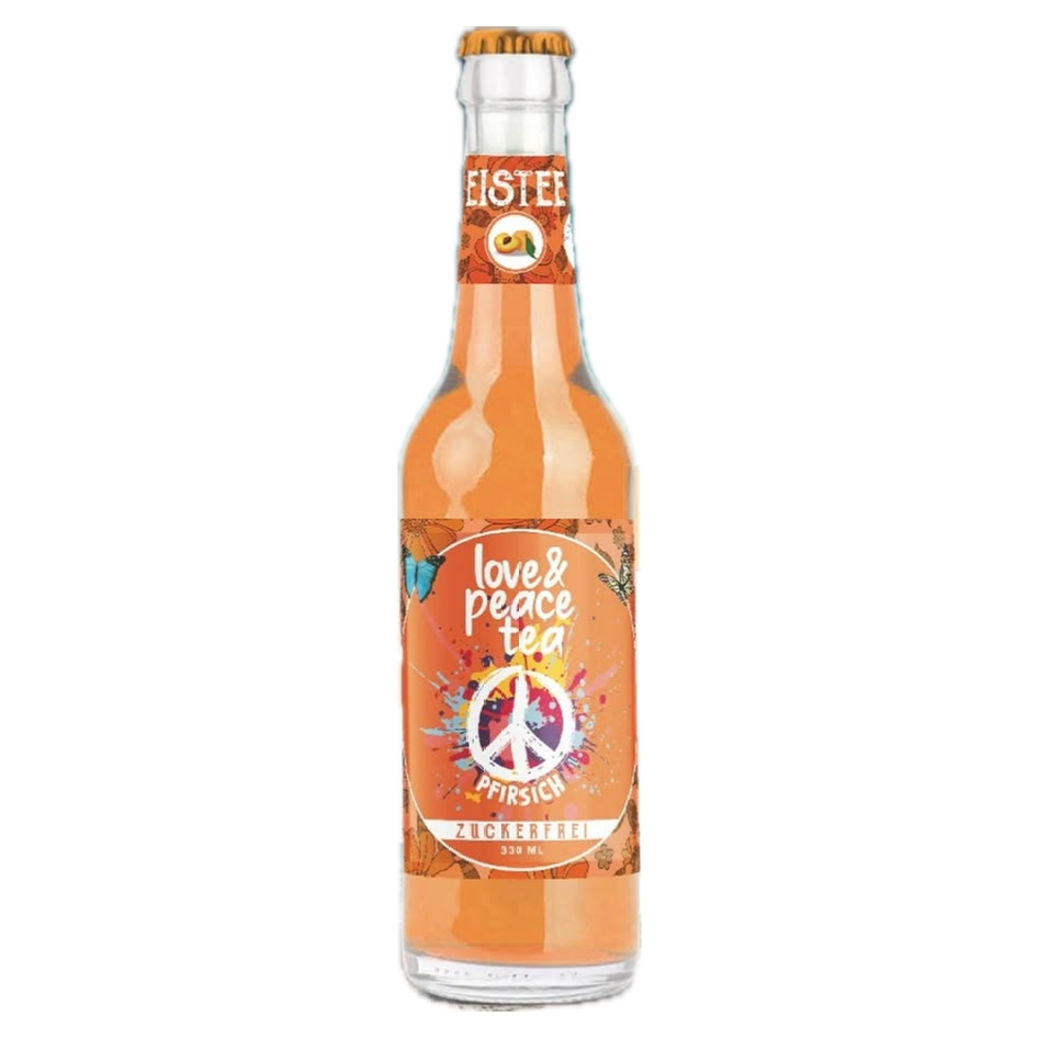 Love and Peace Eistee Pfirsich ohne Zucker
