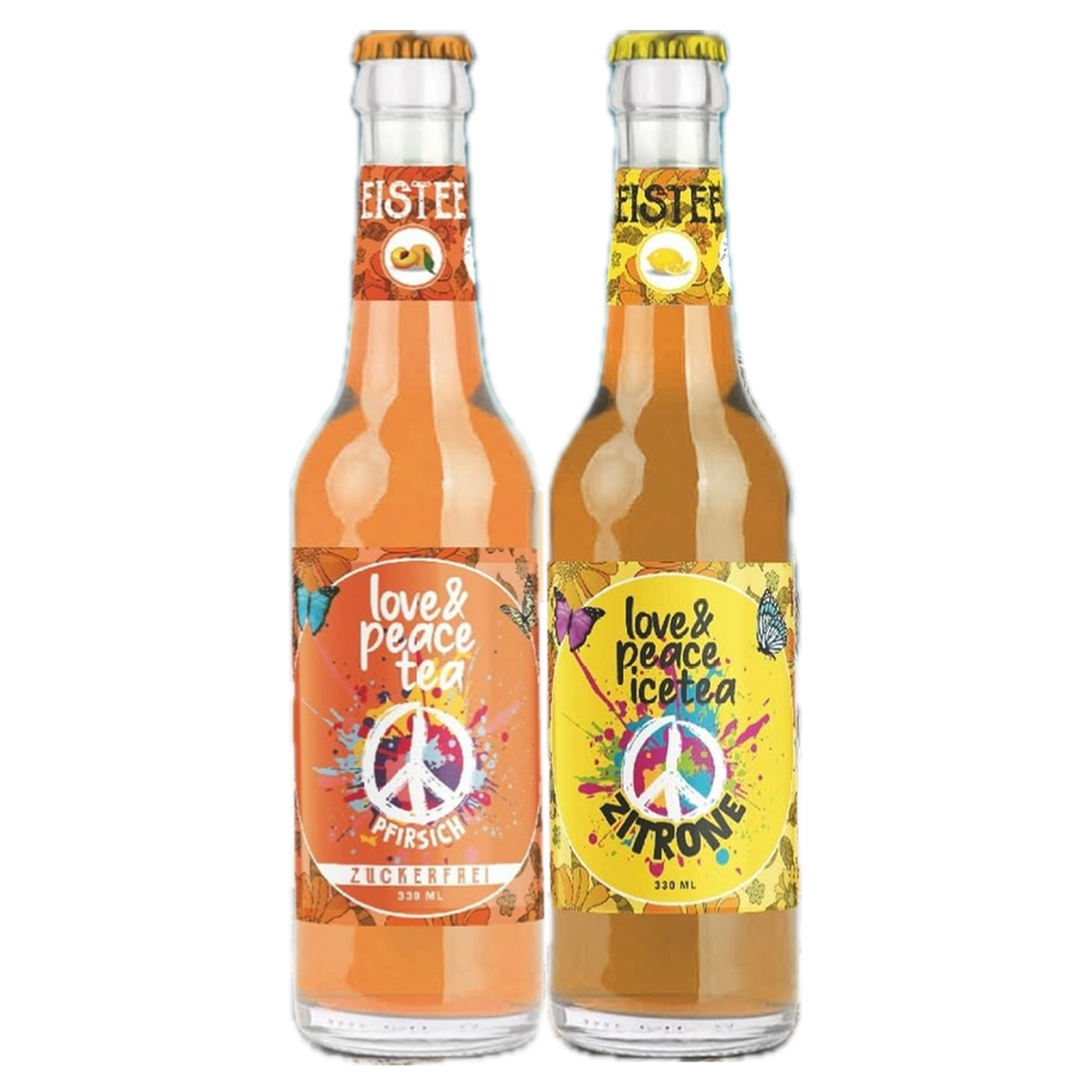 Love and Peace tea icetea Zitrone Pfirsich
